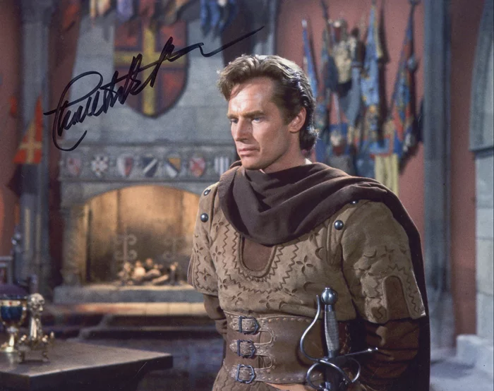 Charlton Heston autograph