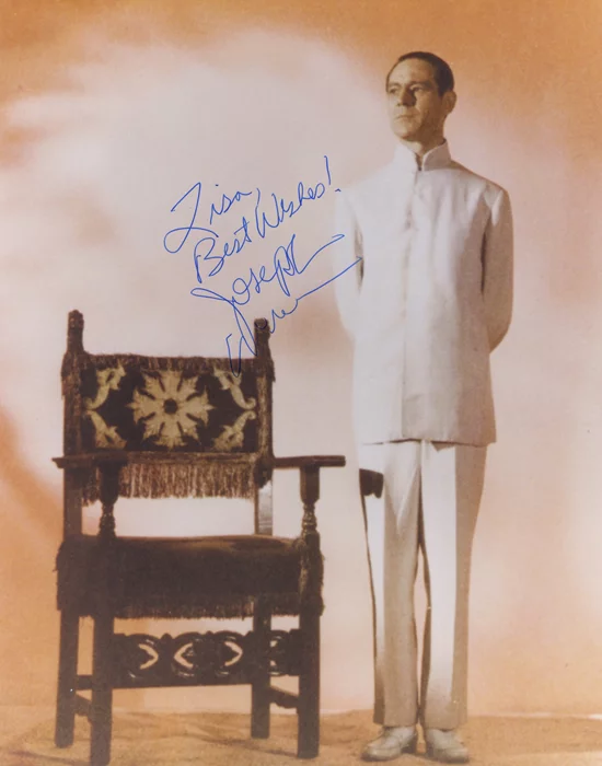 Joseph Wiseman autograph