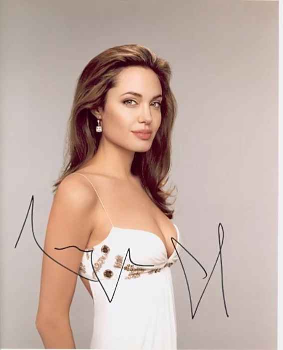 Angelina Jolie autograph