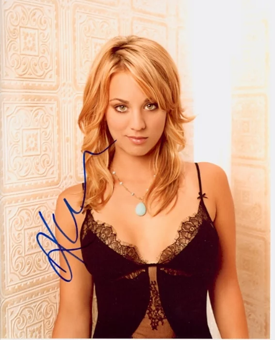 Kaley Cuoco autograph