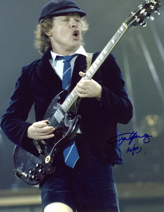 Angus Young autograph