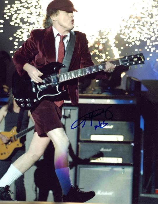 Angus Young autograph