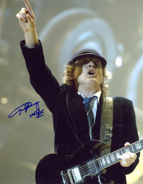 Angus Young autograph