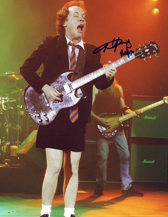 Angus Young autograph