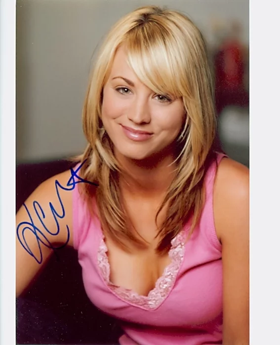 Kaley Cuoco autograph