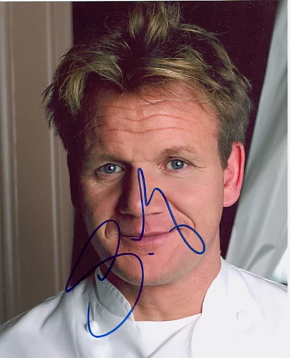 Gordon Ramsay autograph