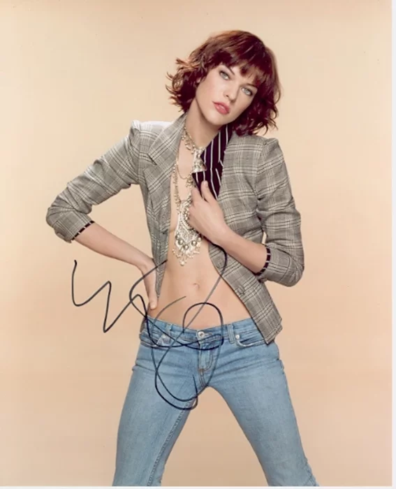 Milla Jovovich autograph