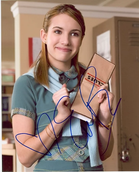 Emma Roberts autograph