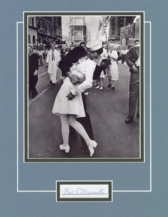 V-J Day Nurse and Sailor autograph