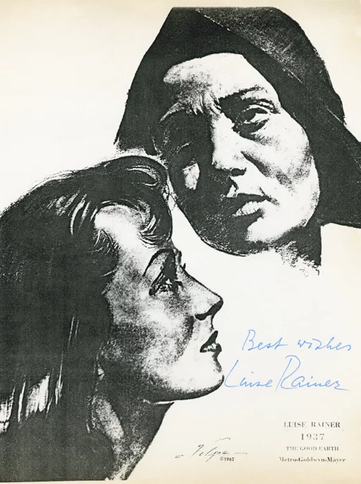 Luise Rainer autograph