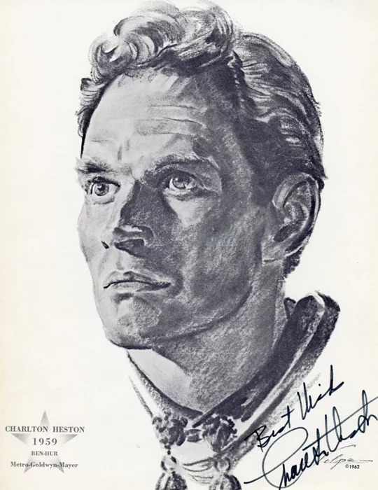 Charlton Heston autograph