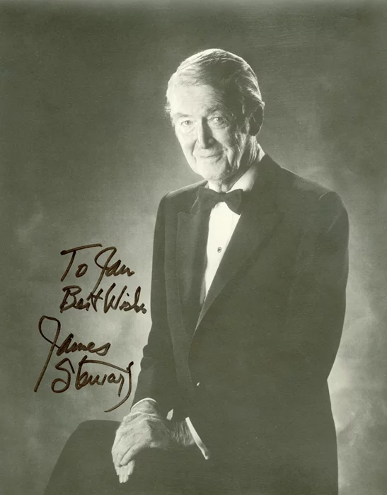 James Stewart autograph