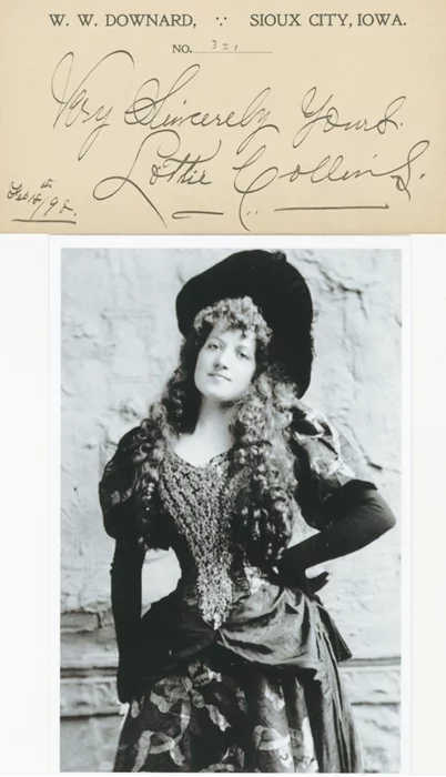 Lottie Collins autograph
