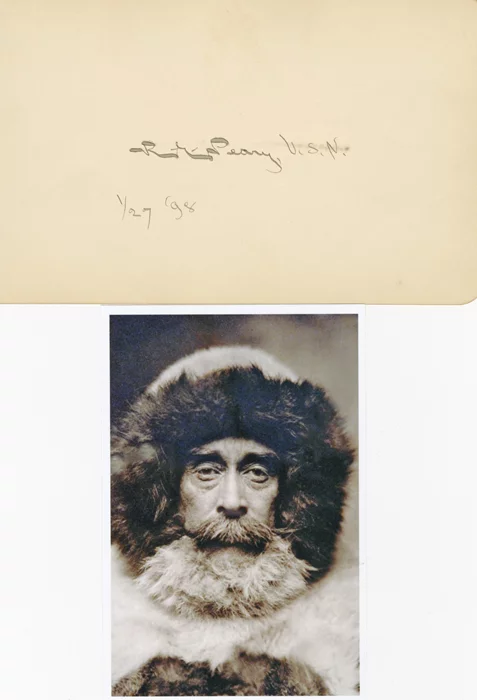 Robert Peary autograph