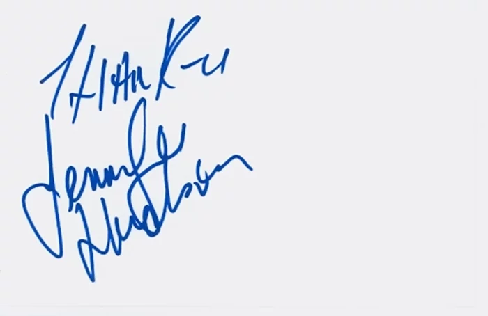 Jennifer Hudson autograph