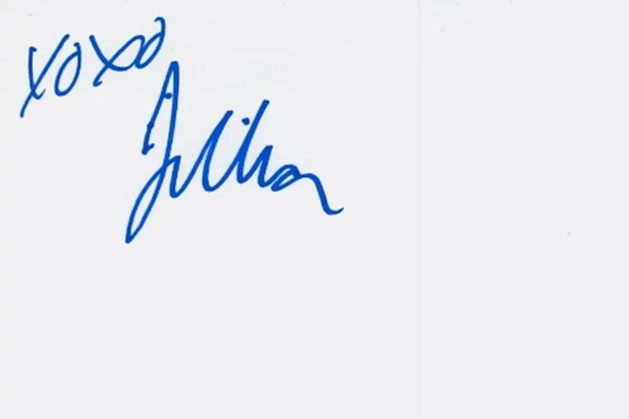 Jillian Michaels autograph