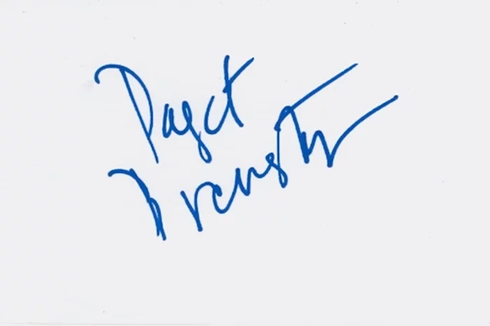 Paget Brewster autograph