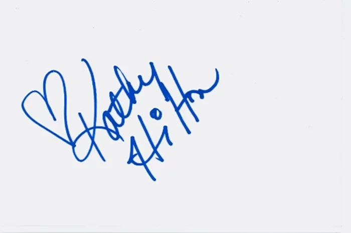 Kathy Hilton autograph