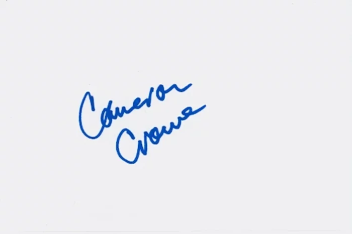 Cameron Crowe autograph