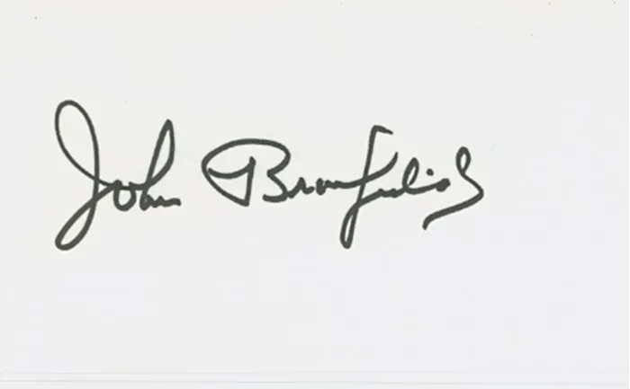 John Bromfield autograph