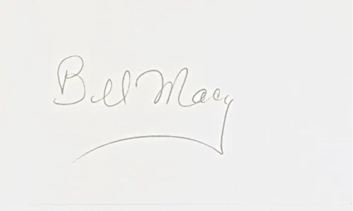 Bill Macy autograph