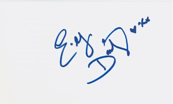 E.G. Daily autograph