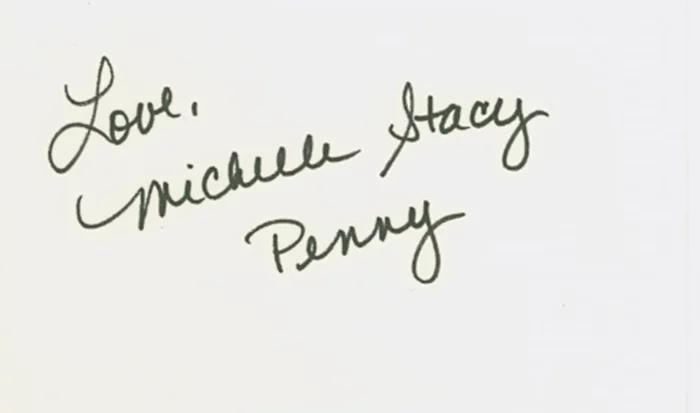 Michelle Stacy autograph