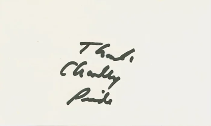 Charley Pride autograph
