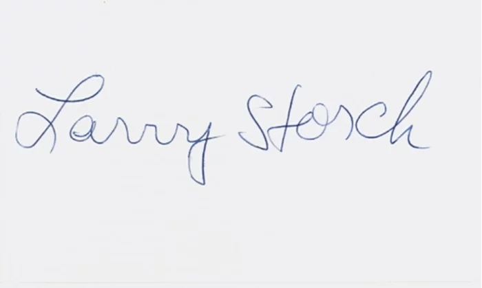 Larry Storch autograph