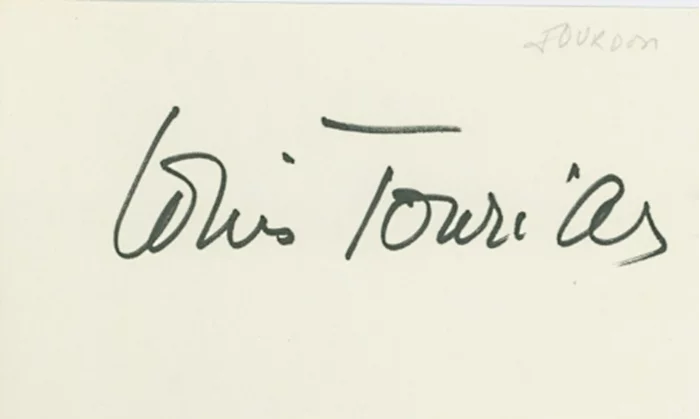 Louis Jourdan autograph