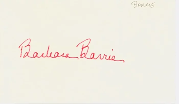 Barbara Barrie autograph