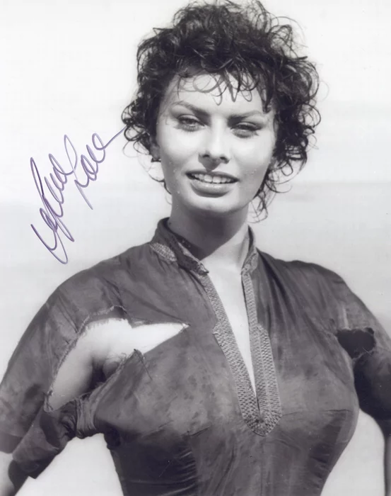 Sophia Loren autograph