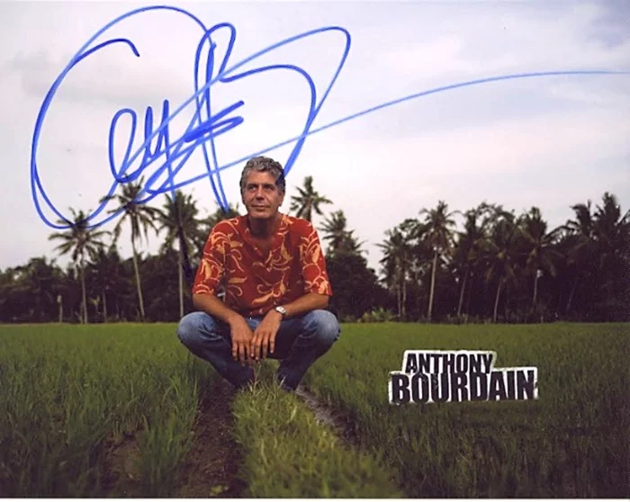 Anthony Bourdain autograph