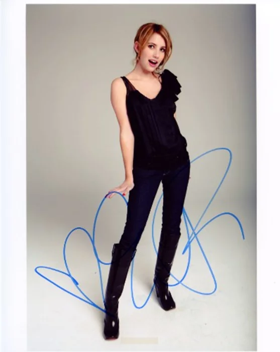 Emma Roberts autograph
