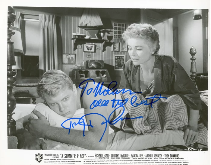 Troy Donahue autograph