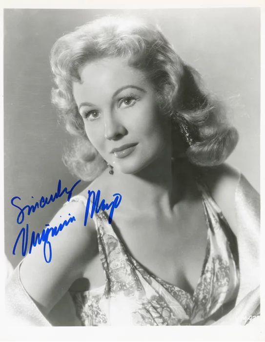 Virginia Mayo autograph