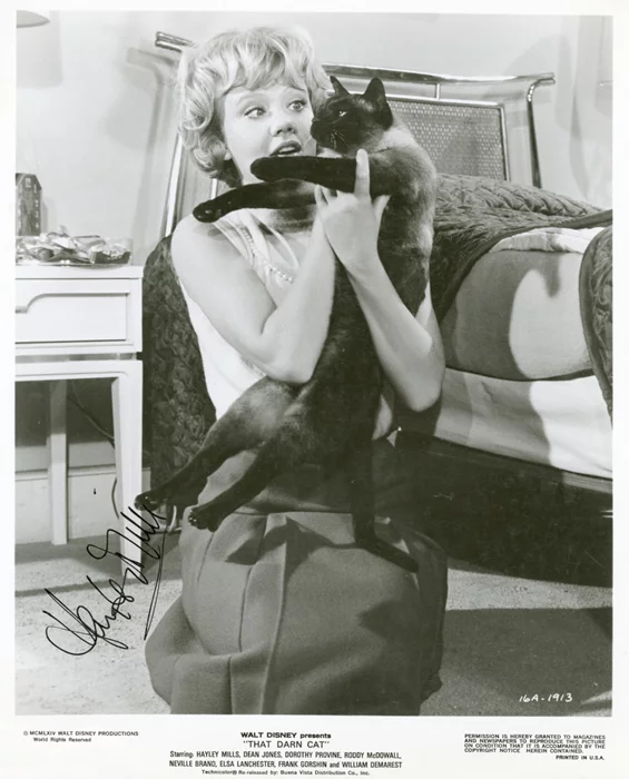 Hayley Mills autograph