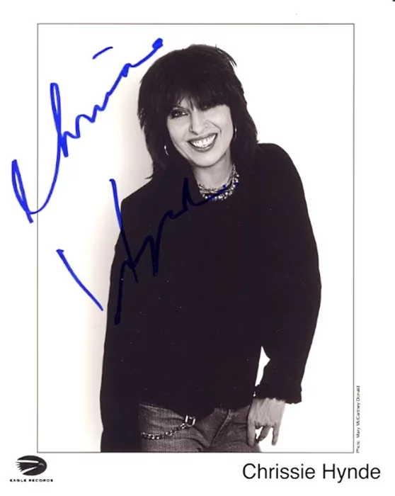 Chrissie Hynde autograph