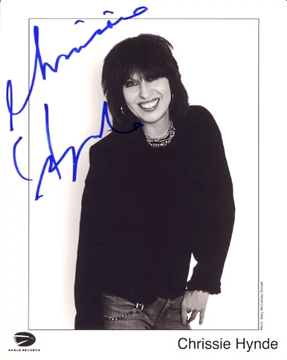 Chrissie Hynde autograph