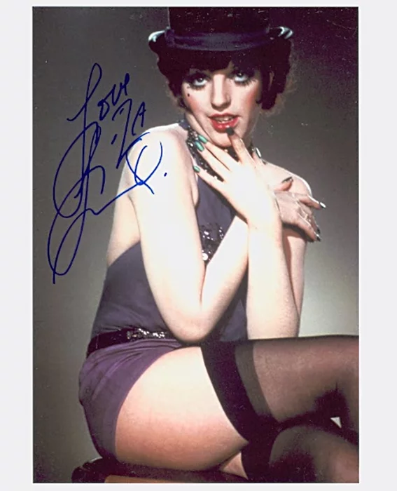 Liza Minnelli autograph