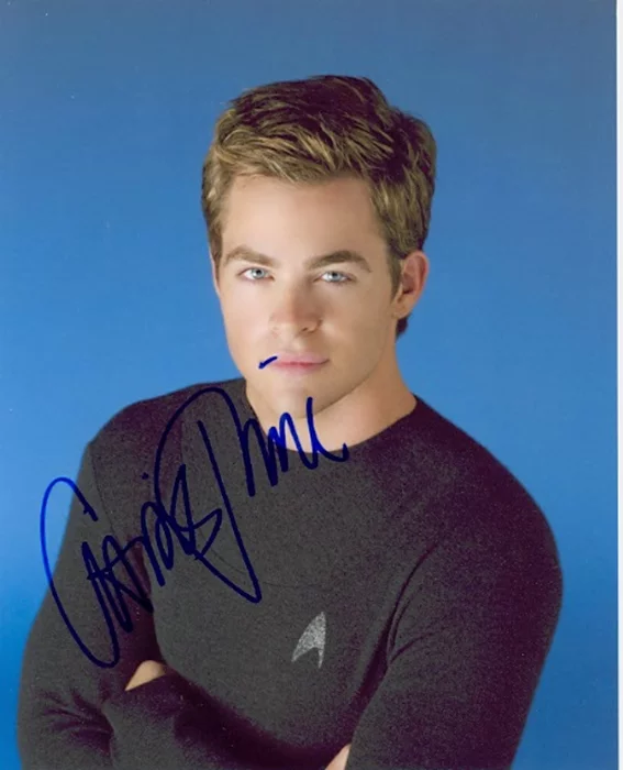 Chris Pine autograph