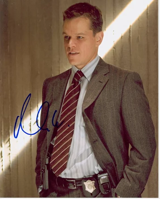 Matt Damon autograph