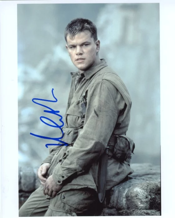Matt Damon autograph
