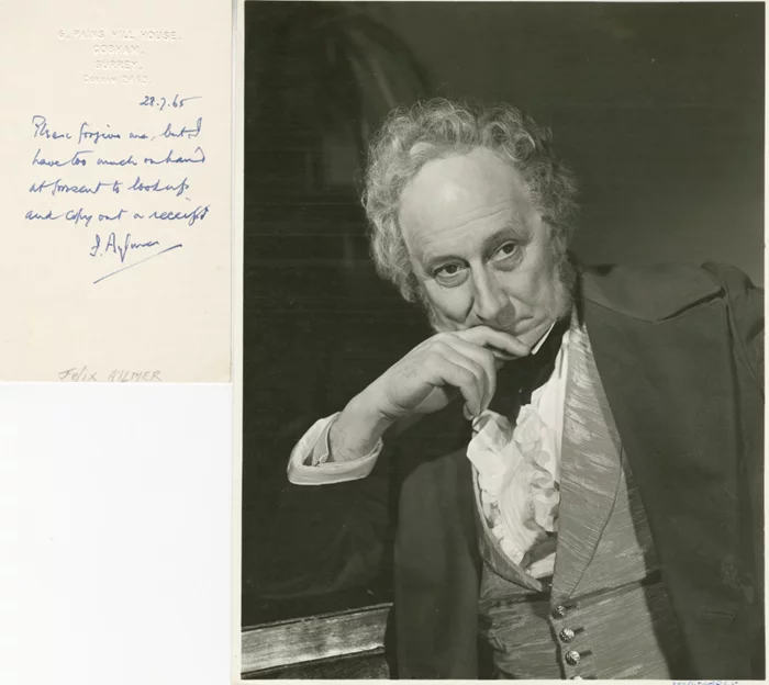 Felix Aylmer autograph