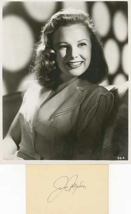 June Allyson autograph