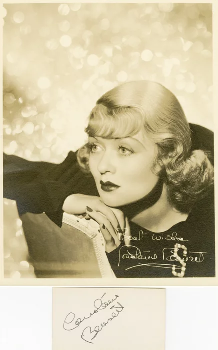 Constance Bennett autograph
