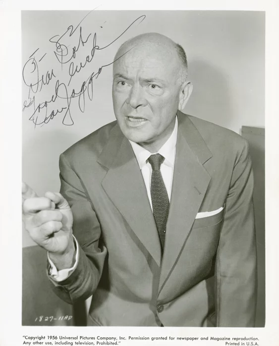 Dean Jagger autograph