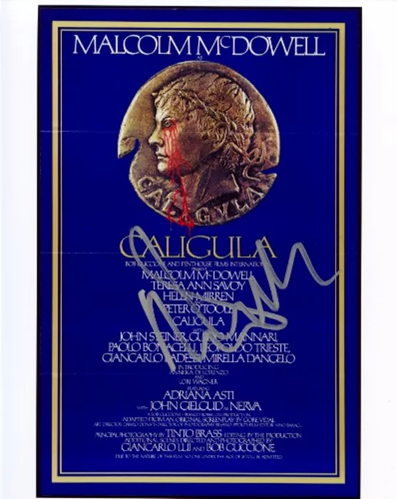 Malcolm McDowell autograph