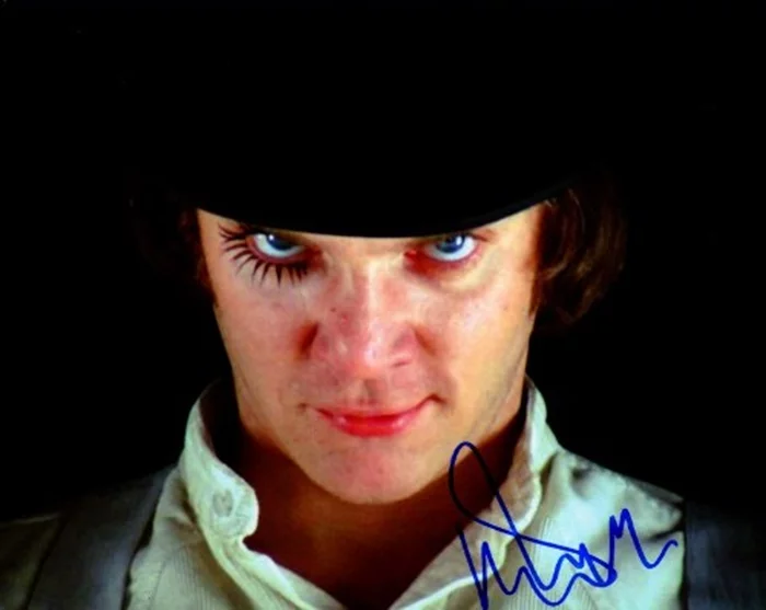 Malcolm McDowell autograph