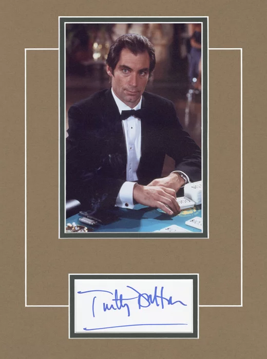Timothy Dalton autograph